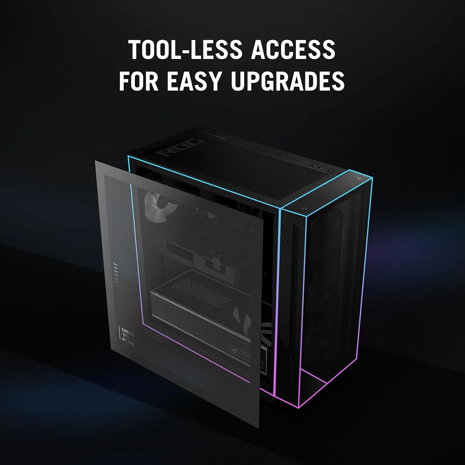 کامپیوتر رومیزی گیمینگ ایسوس ROG G700 (2025)، پردازنده Intel® Core™ Ultra 7 265F، کارت گرافیک NVIDIA® GeForce RTX™ 4060Ti، حافظه SSD 1 ترابایتی M.2 NVMe™ PCIe® 4، رم 16 گیگابایتی DDR5، ویندوز 11 هوم، G700TF-DS764Ti