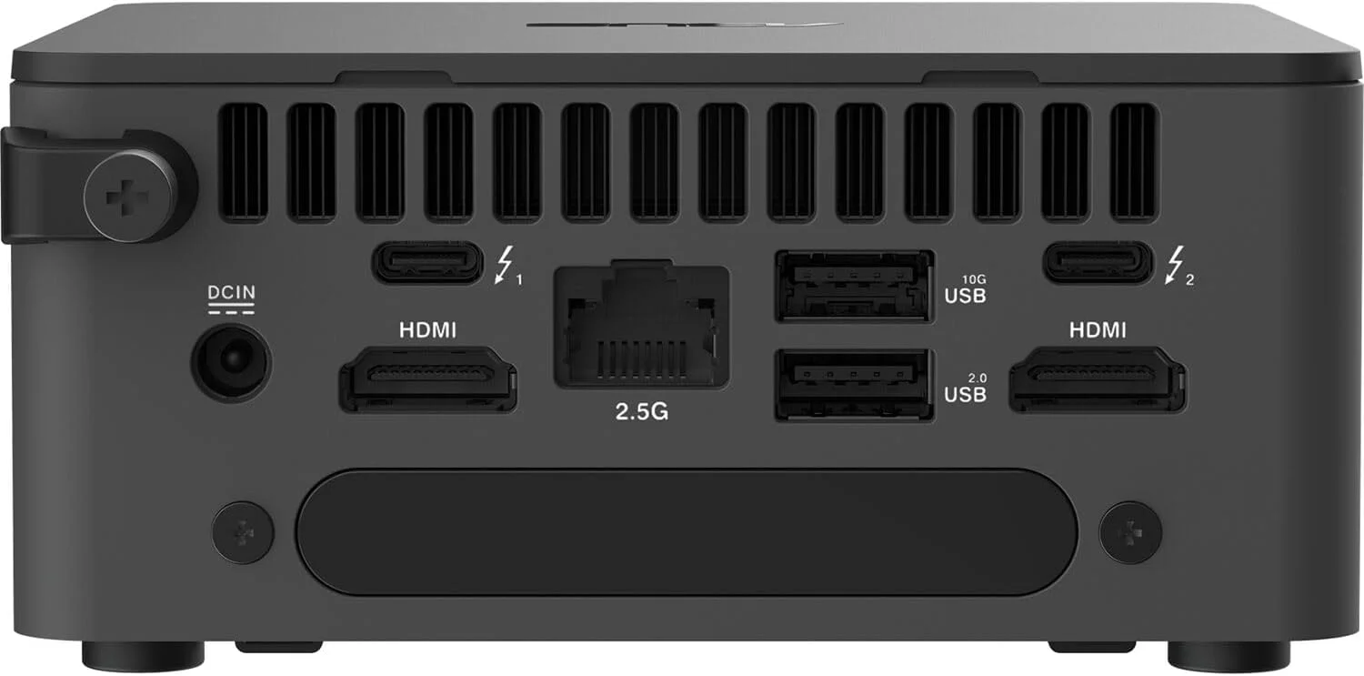 کامپیوتر رومیزی کوچک ایسوس NUC 13 Pro NUC13ANHI7 - پردازنده 12 هسته ای Intel Core i7-1360P تا 5.0 گیگاهرتز، 32 گیگابایت رم، 1 ترابایت SSD PCIe، گرافیک Intel Iris Xe، WiFi 6E + بلوتوث 5.3، ویندوز 11 پرو