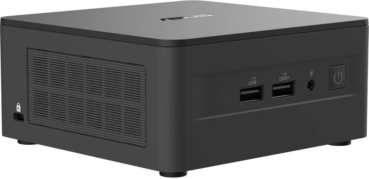 کامپیوتر رومیزی کوچک ایسوس NUC 13 Pro NUC13ANHI7 - پردازنده 12 هسته ای Intel Core i7-1360P تا 5.0 گیگاهرتز، 32 گیگابایت رم، 1 ترابایت SSD PCIe، گرافیک Intel Iris Xe، WiFi 6E + بلوتوث 5.3، ویندوز 11 پرو