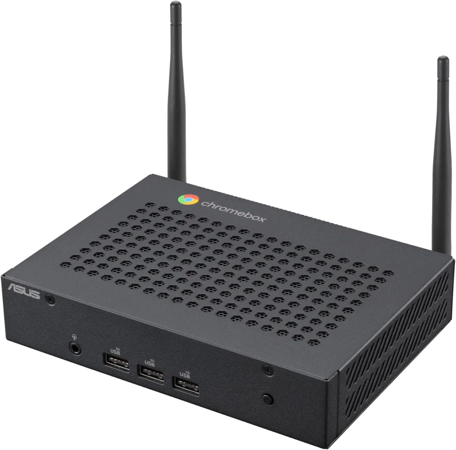 ایسوس فنلس کروم باکس CF40 با پردازنده Intel® Celeron N4500، حافظه 8 گیگابایتی، حافظه ذخیره سازی 64 گیگابایتی eMMC، USB-C (پشتیبانی از PD/Alt Mode)، HDMI، WiFi 6، سیستم عامل Chrome، پایه VESA
