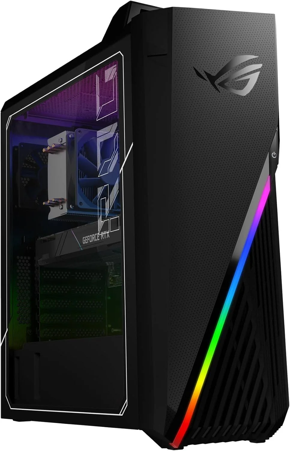 کامپیوتر رومیزی گیمینگ ایسوس ROG Strix GA15DK، پردازنده AMD Ryzen 7 5800X، کارت گرافیک GeForce RTX 3070، رم 16 گیگابایتی DDR4، حافظه SSD 1 ترابایتی، Wi-Fi 5، ویندوز 11 هوم، GA15DK-DH776