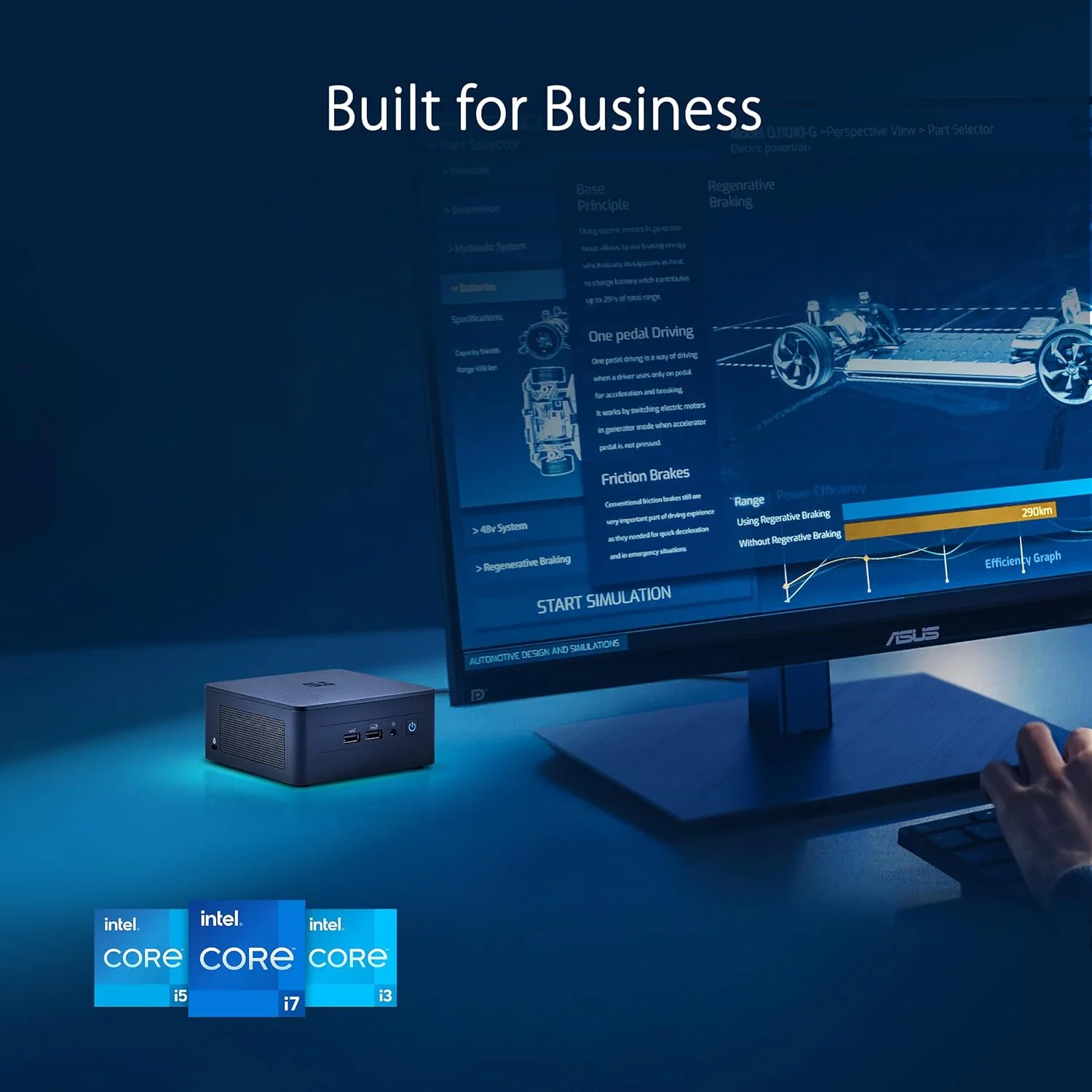 کامپیوتر رومیزی barebone ایسوس NUC 13 Pro (پردازنده Intel Core i5-1350P، vPro، گرافیک Intel UHD، بدون حافظه رم، بدون حافظه ذخیره سازی، بدون سیستم عامل، بدون کابل برق)