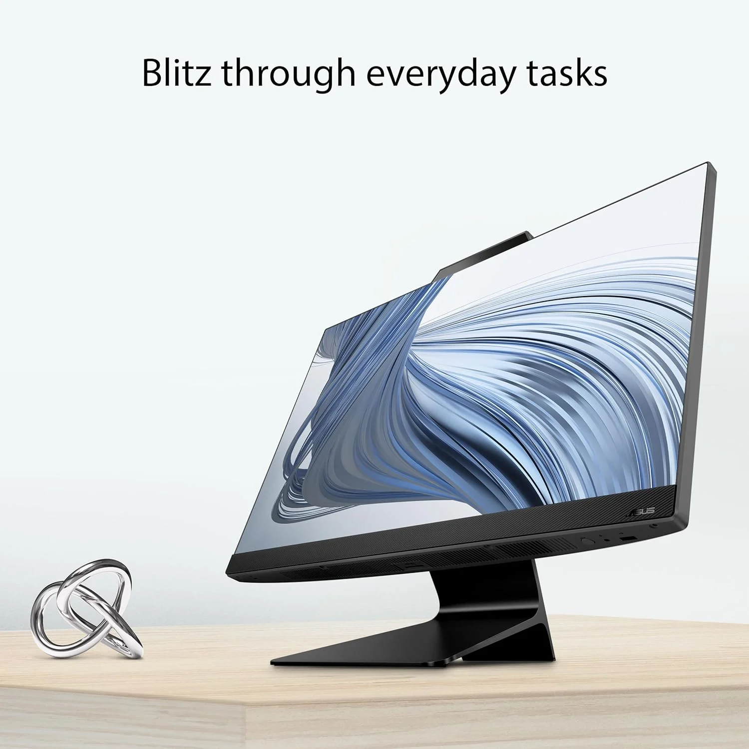 کامپیوتر همه کاره ASUS M3702، صفحه نمایش 27 اینچی FHD، پردازنده AMD Ryzen™ 5 7520U، رم 16 گیگابایتی، SSD 1 ترابایتی، ویندوز 11 هوم، قفل Kensington، مشکی، M3702WFA-PB506