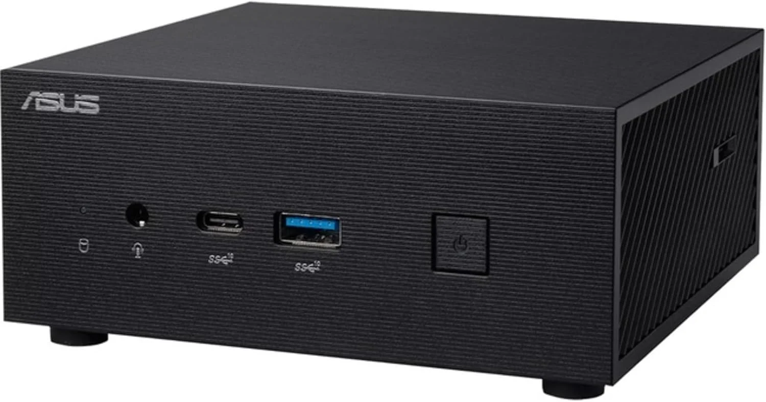 مینی پی سی Barebone ایسوس PN63-S1 با پردازنده موبایل Intel Core i3-1115G4، تا 64 گیگابایت رم DDR4، طراحی سه گانه ذخیره سازی، WiFi 6، بلوتوث، USB-C با پایه VESA