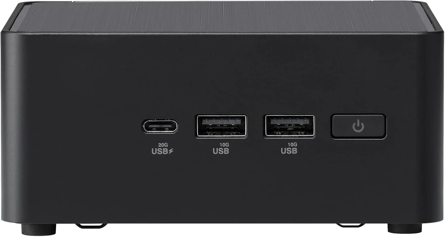 ASUS NUC 14 Pro Tall Barebone با پردازنده نسل 14 اینتل Core Ultra 5 125H (پشتیبانی از NPU)، تا 96 گیگابایت رم DDR5، سه جایگاه ذخیره سازی، Thunderbolt 4، Wi-Fi 6E و بلوتوث 5.3، دسترسی آسان به شاسی بدون ابزار، همراه با پایه VESA