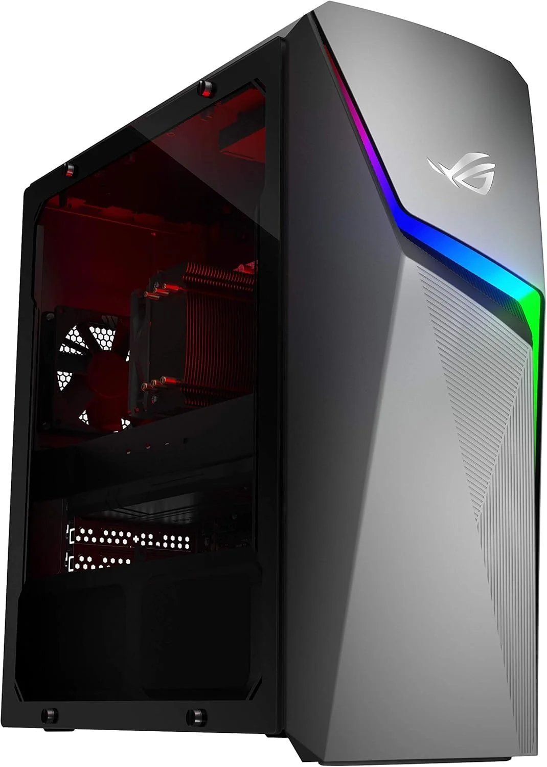 کامپیوتر گیمینگ رومیزی ایسوس ROG Strix GL10DH، پردازنده AMD Ryzen 7 3700X، کارت گرافیک GeForce GTX 1660 Ti، رم 16 گیگابایتی DDR4، حافظه SSD 512 گیگابایتی، Wi-Fi 5، ویندوز 10 هوم، GL10DH-AH762
