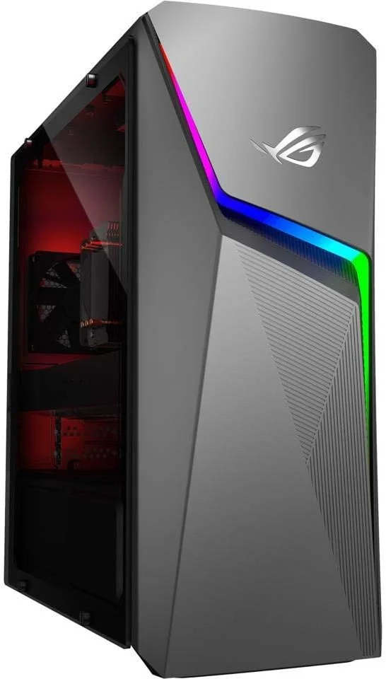 کامپیوتر رومیزی گیمینگ ایسوس ROG Strix GL10DH، AMD Ryzen 5 3400G، GeForce GTX 1650، رم 8 گیگابایتی DDR4، SSD PCIe 512 گیگابایتی، Wi-Fi 5، ویندوز 10 هوم، GL10DH-PH552
