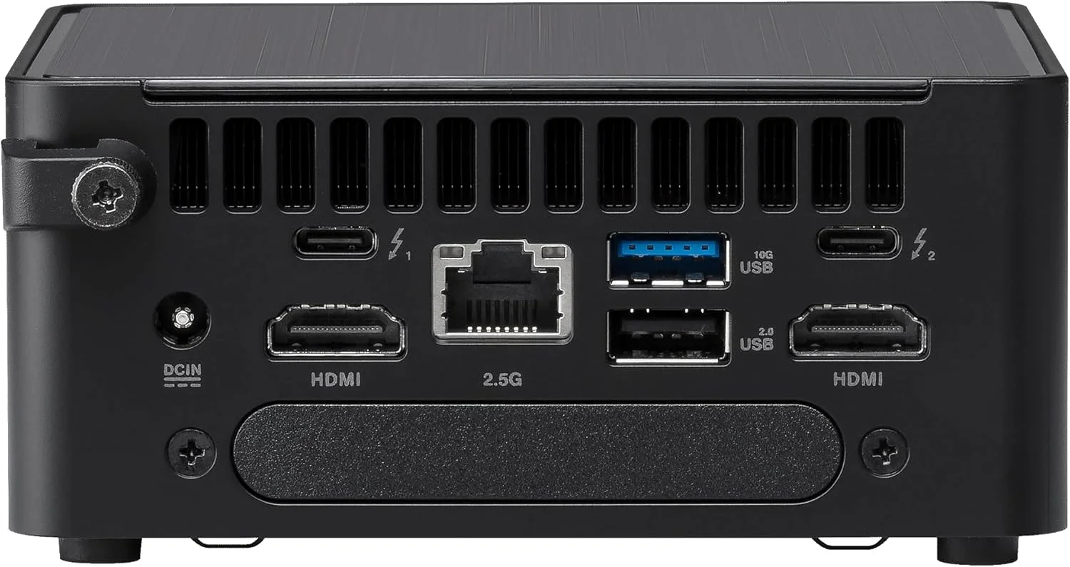 ASUS NUC 14 Pro Tall Barebone با پردازنده نسل 14 اینتل Core Ultra 5 125H (پشتیبانی از NPU)، تا 96 گیگابایت رم DDR5، سه جایگاه ذخیره سازی، Thunderbolt 4، Wi-Fi 6E و بلوتوث 5.3، دسترسی آسان به شاسی بدون ابزار، همراه با پایه VESA ASUS NUC 14 Pro Tall Barebone با پردازنده نسل 14 اینتل Core Ultra 5 125H (پشتیبانی از NPU)، تا 96 گیگابایت رم DDR5، سه جایگاه ذخیره سازی، Thunderbolt 4، Wi-Fi 6E و بلوتوث 5.3، دسترسی آسان به شاسی بدون ابزار، همراه با پایه VESA