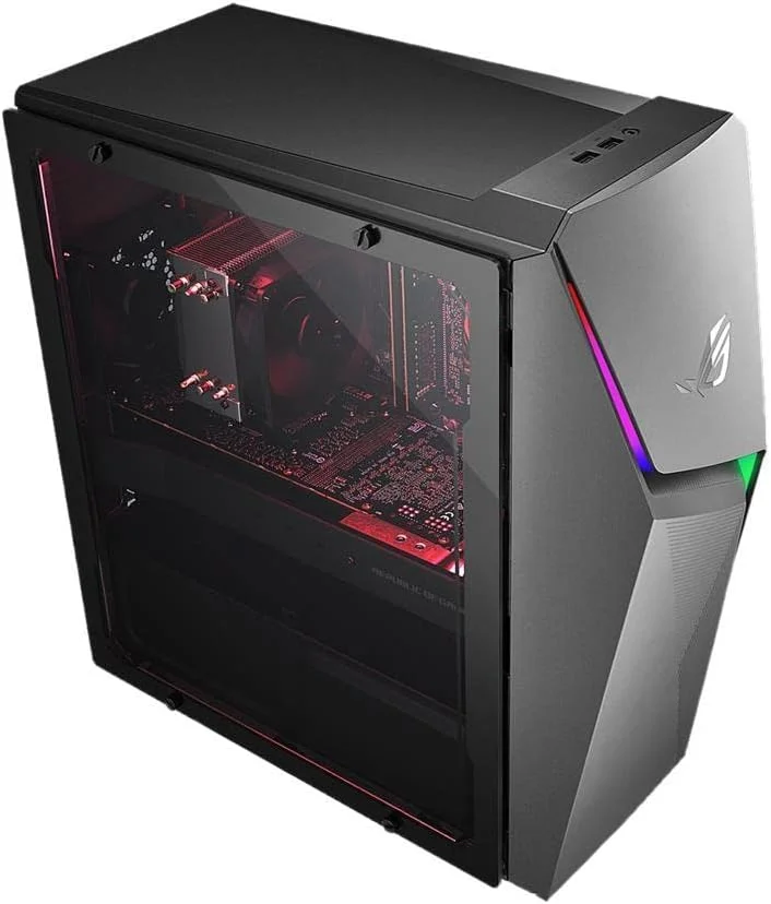 کامپیوتر رومیزی گیمینگ ایسوس ROG Strix GL10DH، AMD Ryzen 5 3400G، GeForce GTX 1650، رم 8 گیگابایتی DDR4، SSD PCIe 512 گیگابایتی، Wi-Fi 5، ویندوز 10 هوم، GL10DH-PH552