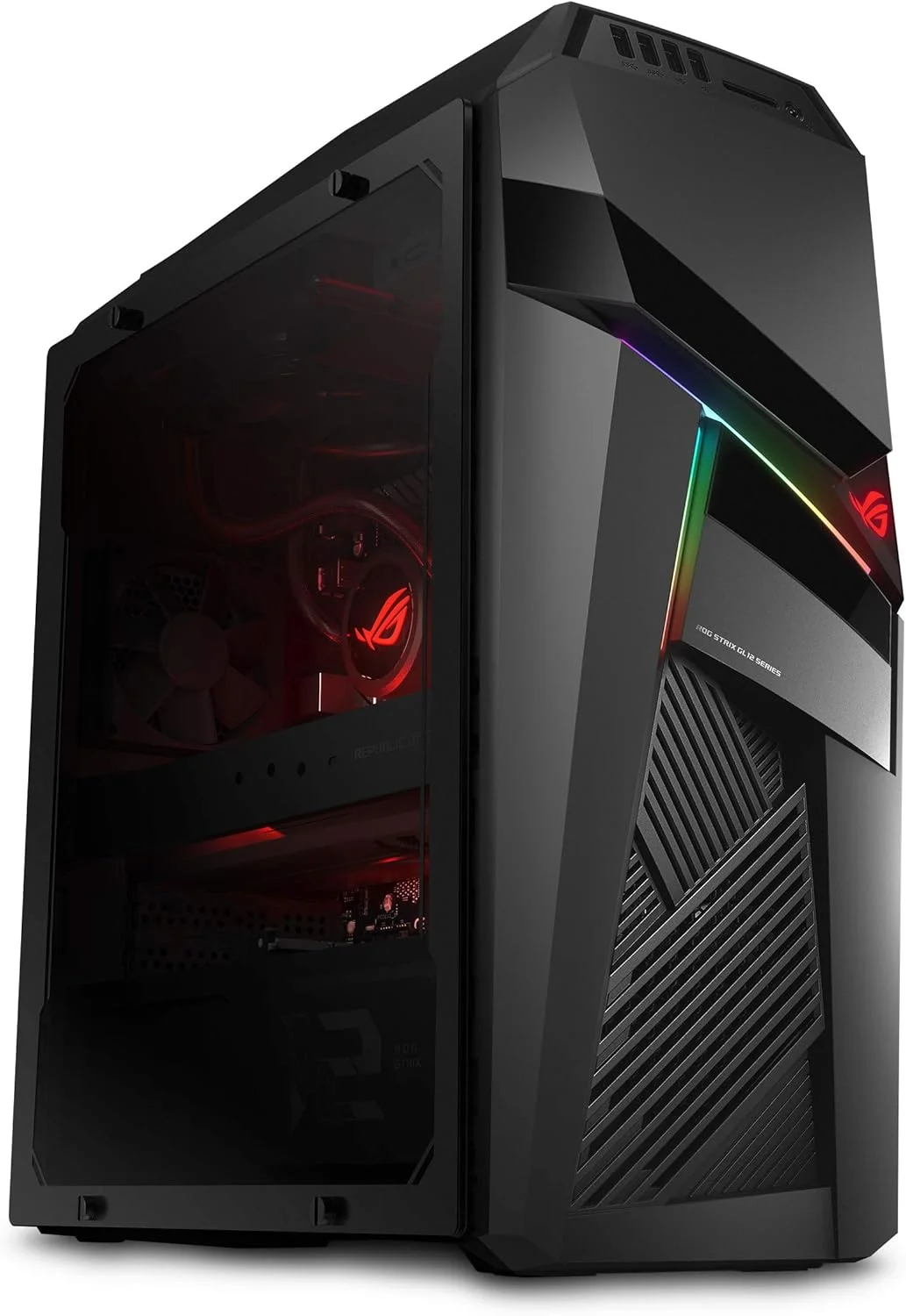 کامپیوتر گیمینگ ایسوس Rog Strix Gl12 با پردازنده نسل نهم Intel Core I7 9700K اورکلاک شده، کارت گرافیک Nvidia Geforce Rtx 2070 8Gb، رم 16Gb Ddr4، حافظه اس اس دی 512Gb، هارد دیسک 1Tb، ویندوز 10، مشکی خاکستری Gl12Cx Ds771