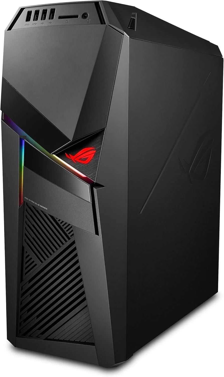 کامپیوتر گیمینگ ایسوس Rog Strix Gl12 با پردازنده نسل نهم Intel Core I7 9700K اورکلاک شده، کارت گرافیک Nvidia Geforce Rtx 2070 8Gb، رم 16Gb Ddr4، حافظه اس اس دی 512Gb، هارد دیسک 1Tb، ویندوز 10، مشکی خاکستری Gl12Cx Ds771