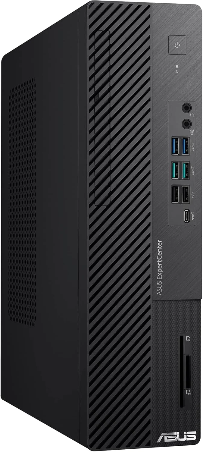 کامپیوتر رومیزی ایسوس ExpertCenter D700SD با فرم فاکتور کوچک، پردازنده Intel Core i7-12700، رم 16 گیگابایتی DDR4، حافظه SSD PCIe 512 گیگابایتی، TPM، ویندوز 11 پرو، مشکی، D700SD-XH704