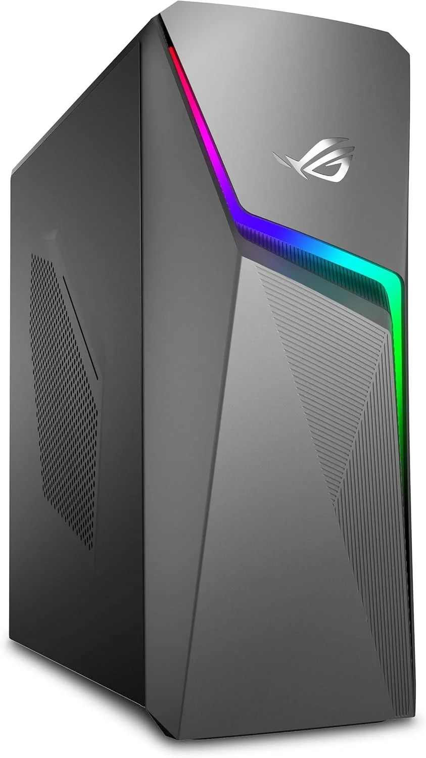 کامپیوتر رومیزی گیمینگ ایسوس ROG Strix GL10DH، پردازنده AMD Ryzen 7 3700X، کارت گرافیک GeForce GTX 1660 Ti، رم 16 گیگابایتی DDR4، حافظه SSD 512 گیگابایتی + SSD 1 ترابایتی، وای فای 5، ویندوز 10 هوم، GL10DH-PH762