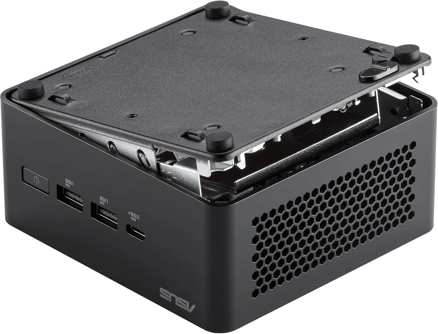 ASUS NUC 14 Pro Tall Barebone با پردازنده نسل 14 اینتل Core Ultra 5 125H (پشتیبانی از NPU)، تا 96 گیگابایت رم DDR5، سه جایگاه ذخیره سازی، Thunderbolt 4، Wi-Fi 6E و بلوتوث 5.3، دسترسی آسان به شاسی بدون ابزار، همراه با پایه VESA ASUS NUC 14 Pro Tall Barebone با پردازنده نسل 14 اینتل Core Ultra 5 125H (پشتیبانی از NPU)، تا 96 گیگابایت رم DDR5، سه جایگاه ذخیره سازی، Thunderbolt 4، Wi-Fi 6E و بلوتوث 5.3، دسترسی آسان به شاسی بدون ابزار، همراه با پایه VESA