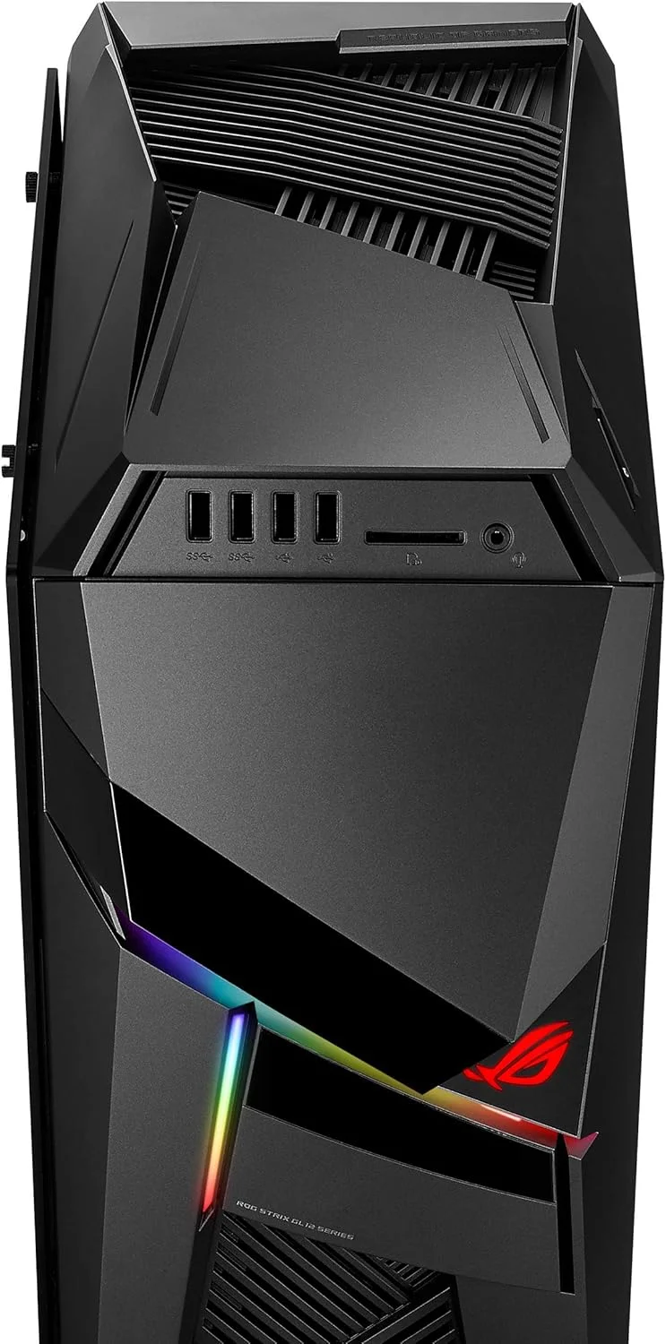کامپیوتر گیمینگ ایسوس Rog Strix Gl12 با پردازنده نسل نهم Intel Core I7 9700K اورکلاک شده، کارت گرافیک Nvidia Geforce Rtx 2070 8Gb، رم 16Gb Ddr4، حافظه اس اس دی 512Gb، هارد دیسک 1Tb، ویندوز 10، مشکی خاکستری Gl12Cx Ds771