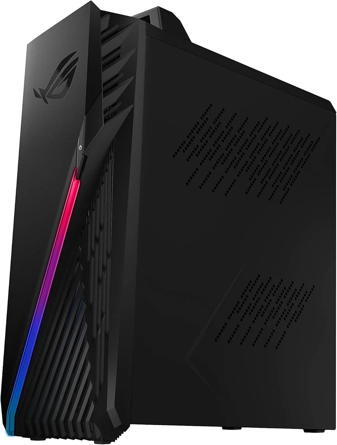 کامپیوتر گیمینگ رومیزی ایسوس ROG Strix G15CK، پردازنده Intel Core i7-10700KF، کارت گرافیک GeForce RTX 2070 SUPER، رم 16 گیگابایتی DDR4، حافظه SSD 512 گیگابایتی، Wi-Fi 6، کیبورد ROG Strix Flare و ماوس Gladius II، ویندوز 10 هوم، G15CK-BS772