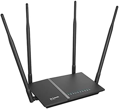 روتر بی سیم دی-لینک AC1200 دو بانده (11a/b/g/n/ac)، 4 پورت گیگابیتی، WAN گیگابیتی، 4 آنتن خارجی