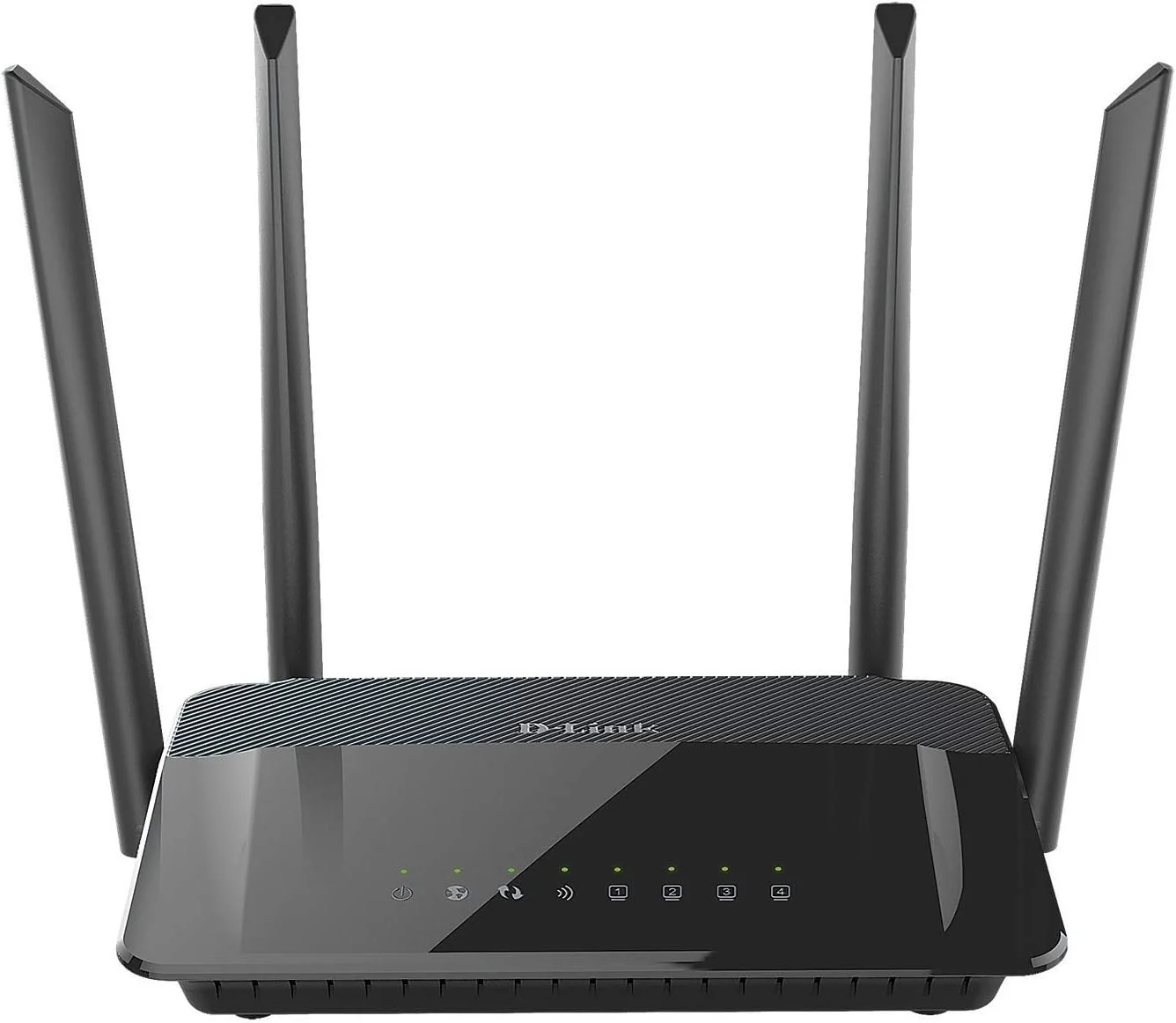 روتر بی سیم دی-لینک AC1200 دو بانده (11a/b/g/n/ac)، 4 پورت اترنت، 4 آنتن خارجی، PPPoE دسترسی دوگانه (PPPoE روسی)، سرویس فیلترینگ محتوای وب Yandex.DNS، دوشاخه برق UK