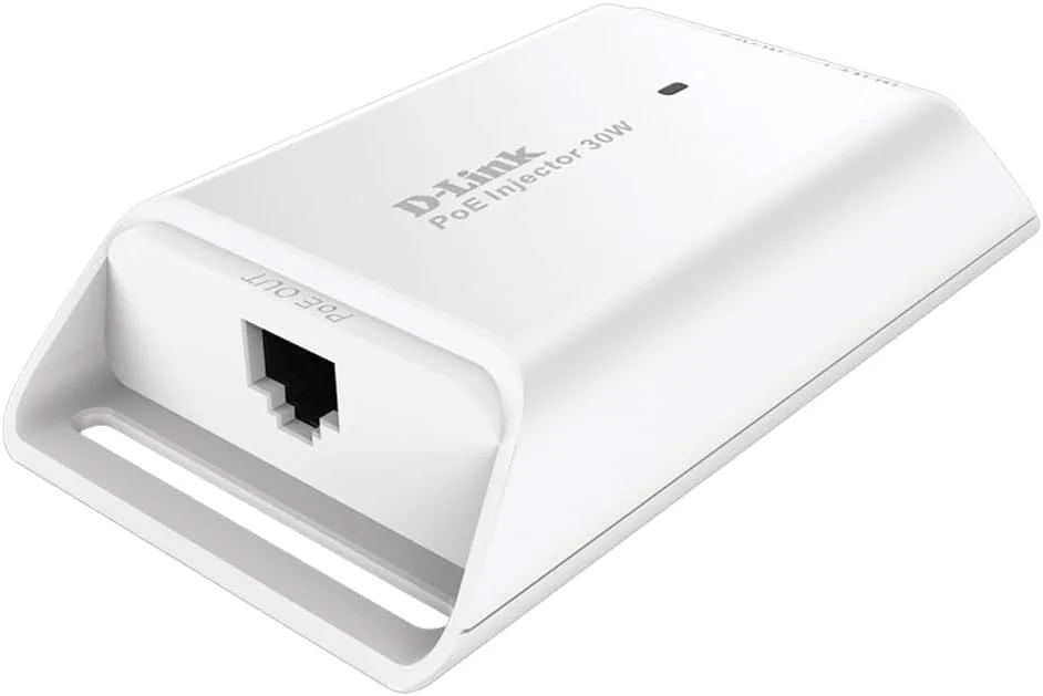 آداپتور تزریق کننده PoE دی-لینک مدل DPE-301Gi، یک پورت گیگابیتی با قابلیت تغذیه از طریق اترنت (PoE) برای دوربین های IP، نقاط دسترسی و تلفن های VoIP
