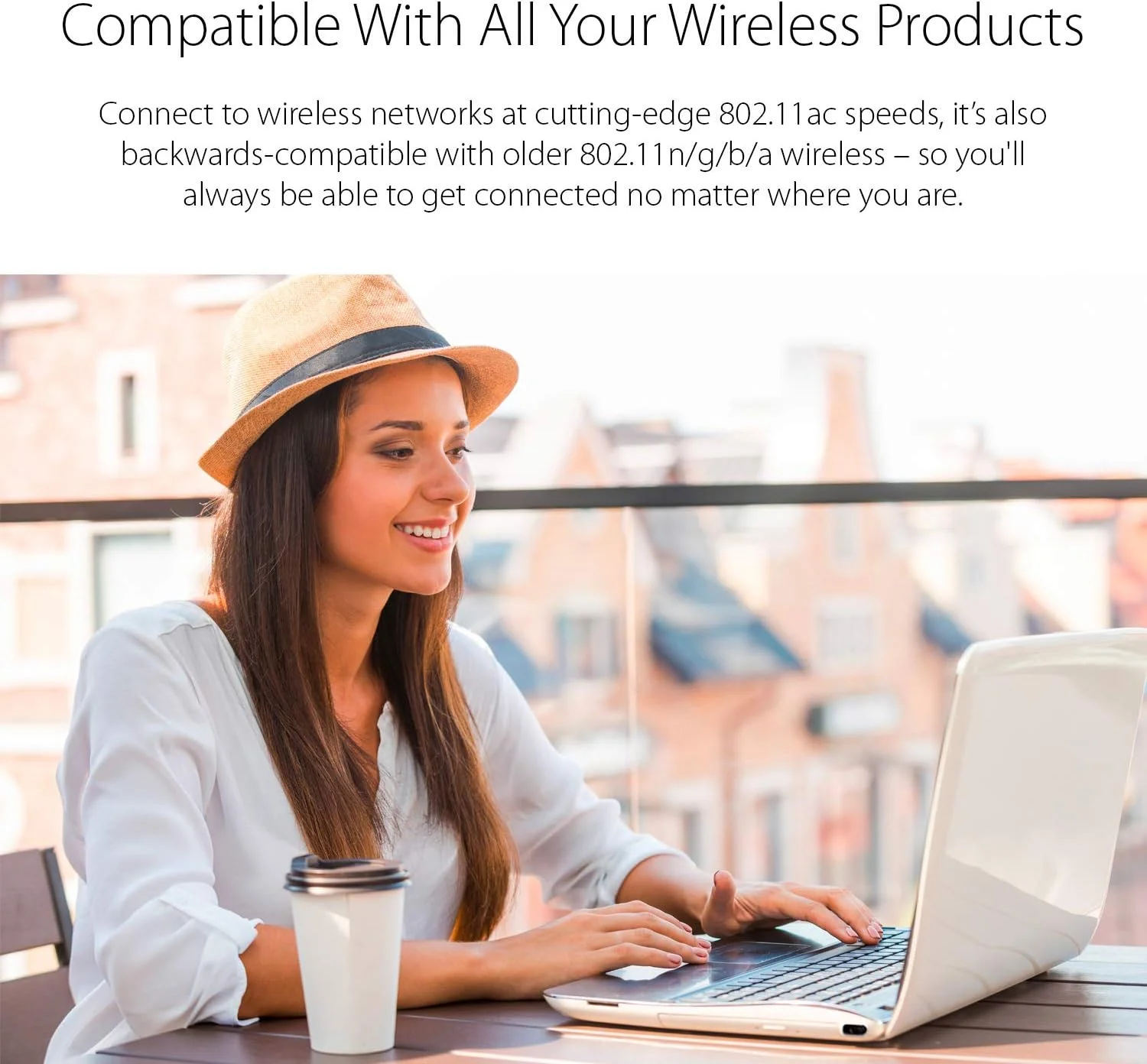 آداپتور وای فای USB دی-لینک AC600 مینی وایرلس اینترنت دو بانده MU-Mimo شبکه وای فای دسکتاپ لپ تاپ (DWA-171)، مشکی