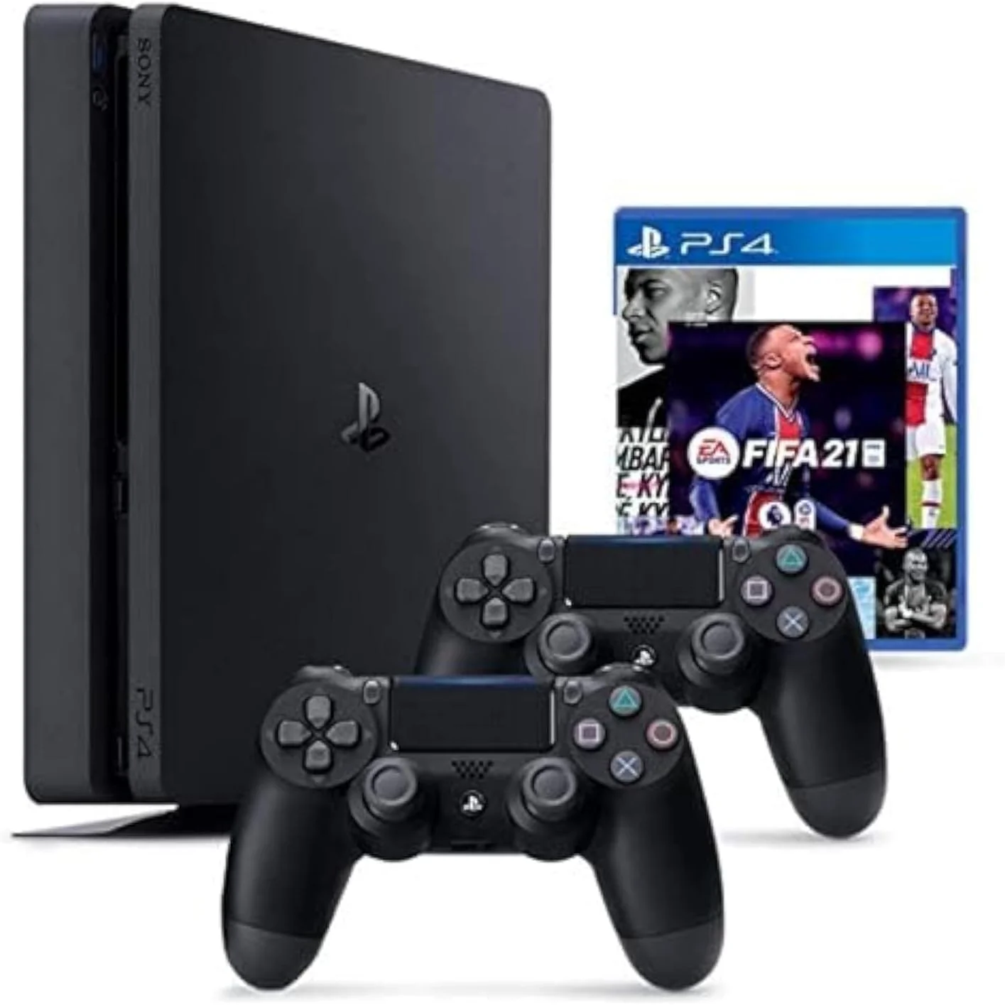پلی استیشن 4 اسلیم 500 گیگابایت + FIFA21 + 2 عدد دسته (PS4)