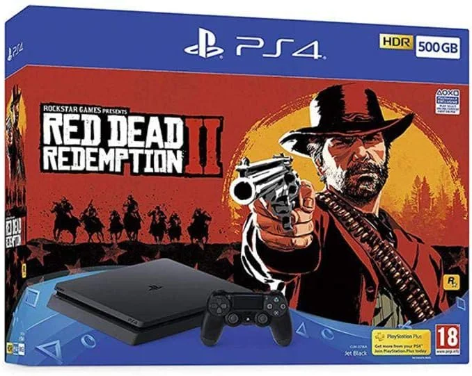 کنسول پلی استیشن 4 سونی 500 گیگابایت به همراه بازی Red Dead Redemption 2 (PS4)