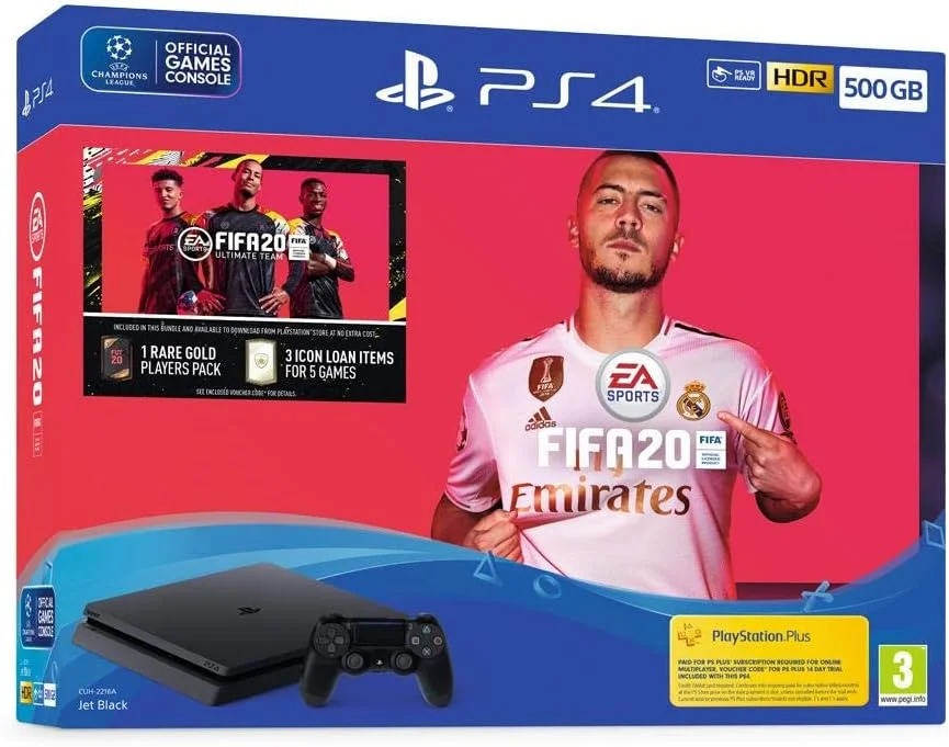 کنسول سونی پلی استیشن 4 با ظرفیت 500 گیگابایت به همراه باندل FIFA 20