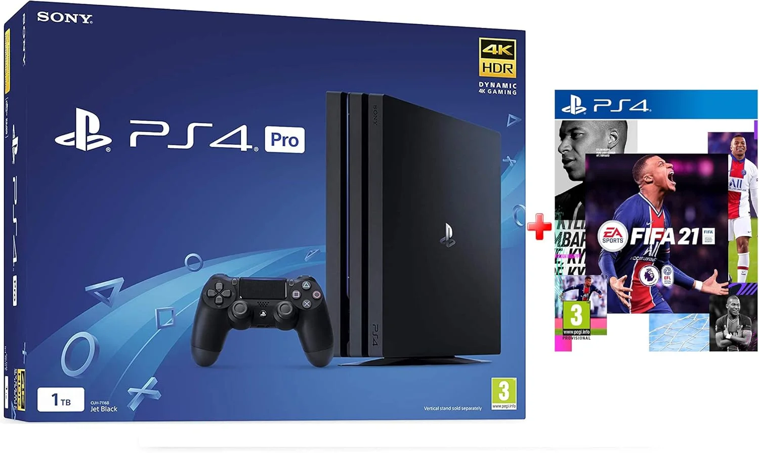 کنسول سونی پلی استیشن 4 پرو 1 ترابایتی به همراه باندل FIFA 21 (PS4)