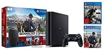 کنسول پلی استیشن 4 اسلیم 1 ترابایت به همراه بازی های Watchdogs و Watchdogs 2 کنسول پلی استیشن 4 اسلیم 1 ترابایت به همراه بازی های Watchdogs و Watchdogs 2