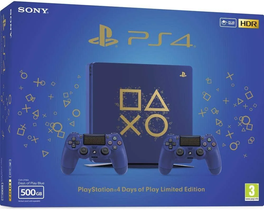 کنسول بازی سونی پلی استیشن 4 نسخه Days of Play با ظرفیت 500 گیگابایت - آبی