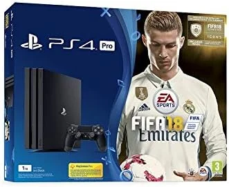 کنسول بازی سونی پلی استیشن 4 پرو 1 ترابایت + فیفا 18 نسخه رونالدو
