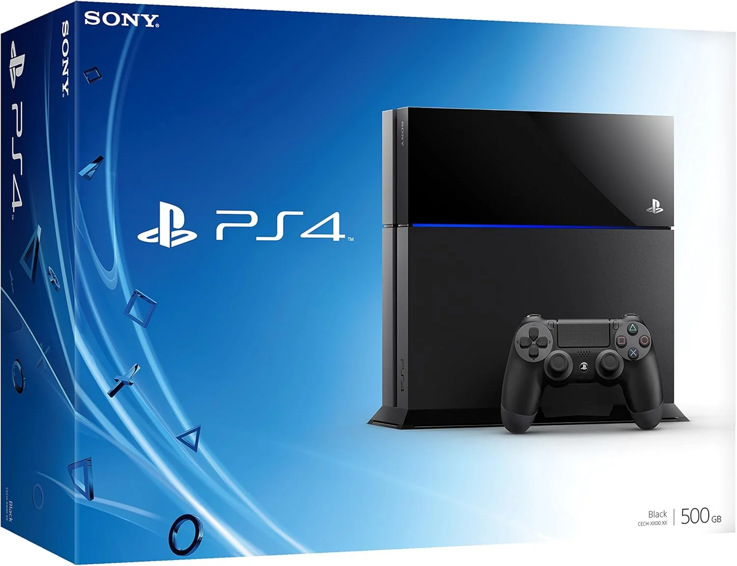 کنسول پلی استیشن 4 سونی به همراه Assassin's Creed IV، هدست GP3 و کنترلر DualShock 4 (PS4)