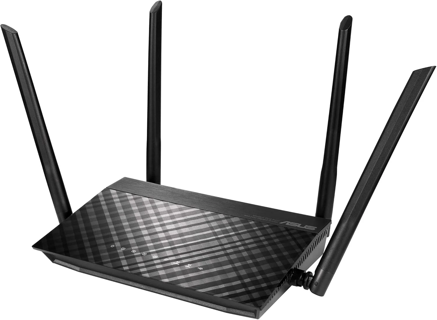 روتر بی‌سیم ایسوس RT AC58U AC1300 دو بانده گیگابیتی USB 3.0، حالت‌های روتر/نقطه دسترسی/پل، پورت USB برای پرینتر، سرور رسانه، پشتیبانی از دانگل 3G/4G، برنامه روتر ایسوس، مشکی، RT-AC58U V3