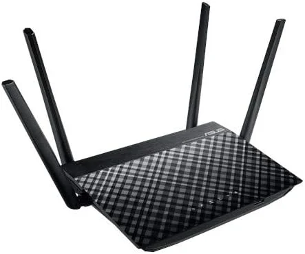 روتر بی‌سیم ایسوس RT AC58U AC1300 دو بانده گیگابیتی USB 3.0، حالت‌های روتر/نقطه دسترسی/پل، پورت USB برای پرینتر، سرور رسانه، پشتیبانی از دانگل 3G/4G، برنامه روتر ایسوس، مشکی، RT-AC58U V3