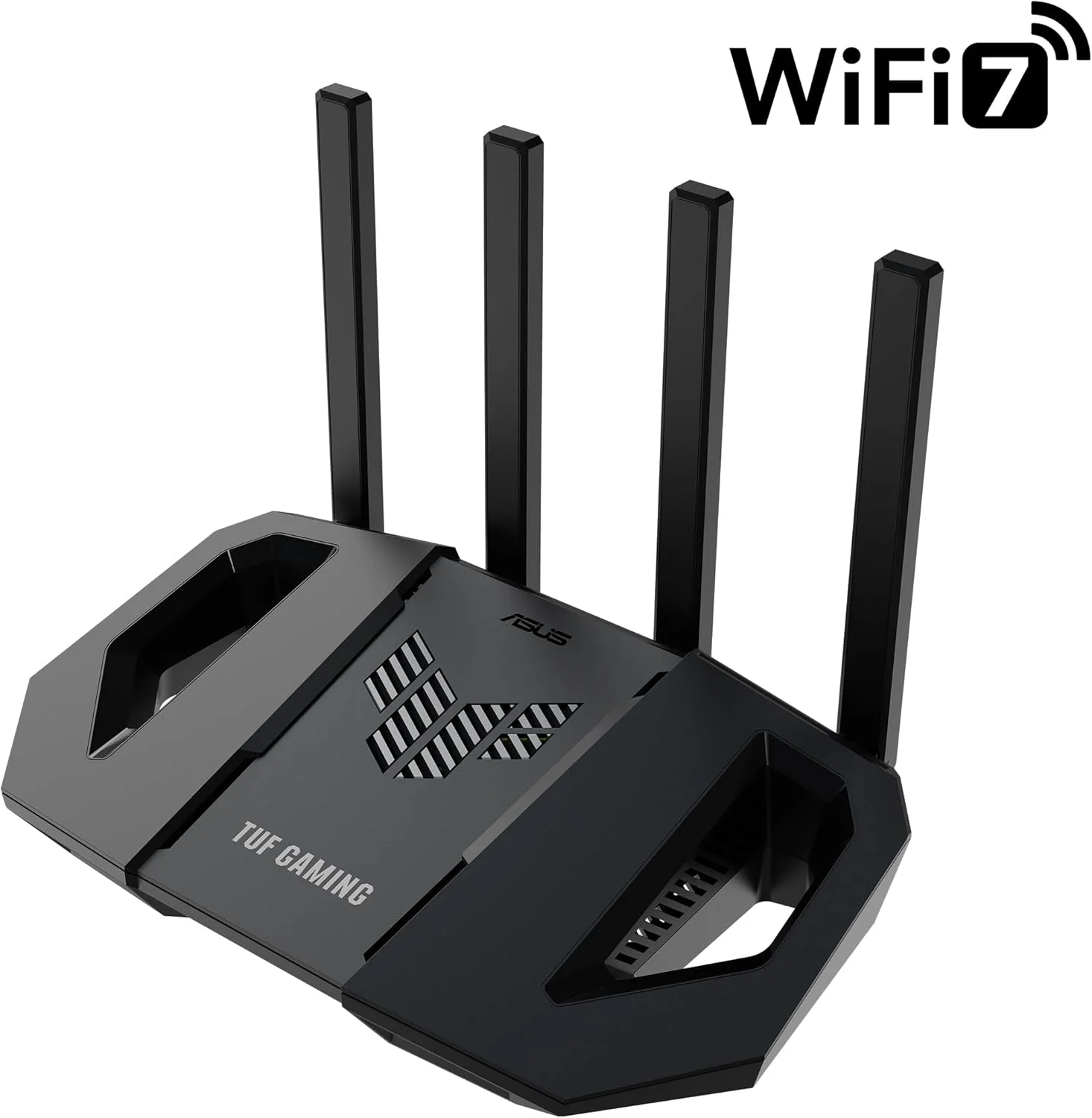 روتر گیمینگ بی سیم دو بانده ASUS TUF Gaming BE3600، وای فای 7 802.11be، 2.5 گیگابیت بر ثانیه، حالت بازی موبایل، وای فای در شبکه، شتاب دهنده دنده، QoS قابل تنظیم، کاهنده پورت، اتصال موبایل