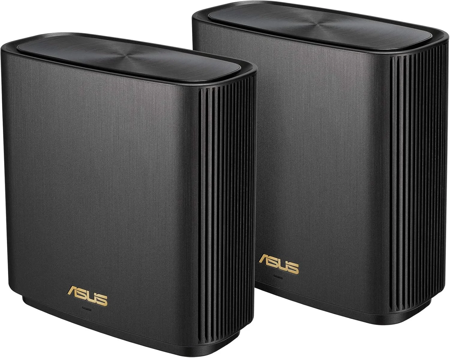 سیستم وای فای مش سه بانده ASUS XT8 WIFI AX6600، پوشش کل خانه تا 5500 فوت مربع و 6+ اتاق خواب، بسته 2 عددی مشکی، ZenWiFi AX (XT8)، بسته 2 عددی مشکی