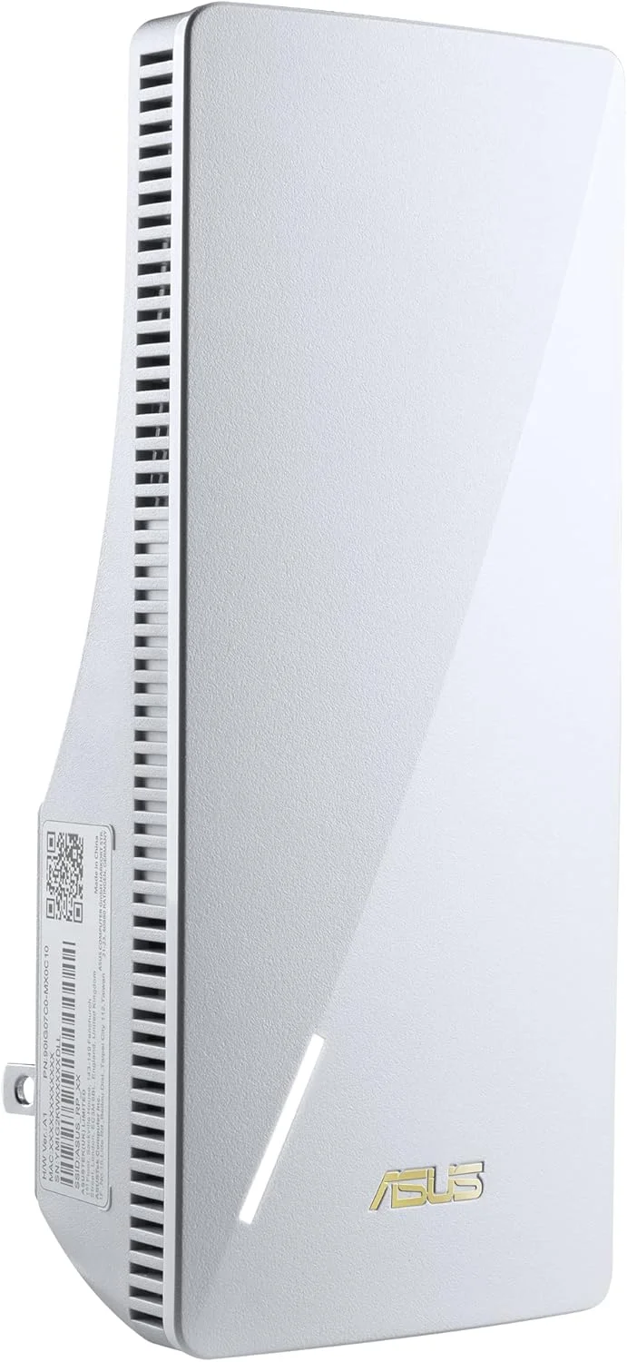 تقویت کننده برد وای فای 6 ایسوس AX3000، سازگار با AiMesh؛ دو بانده، کار با هر روتر (سفید)