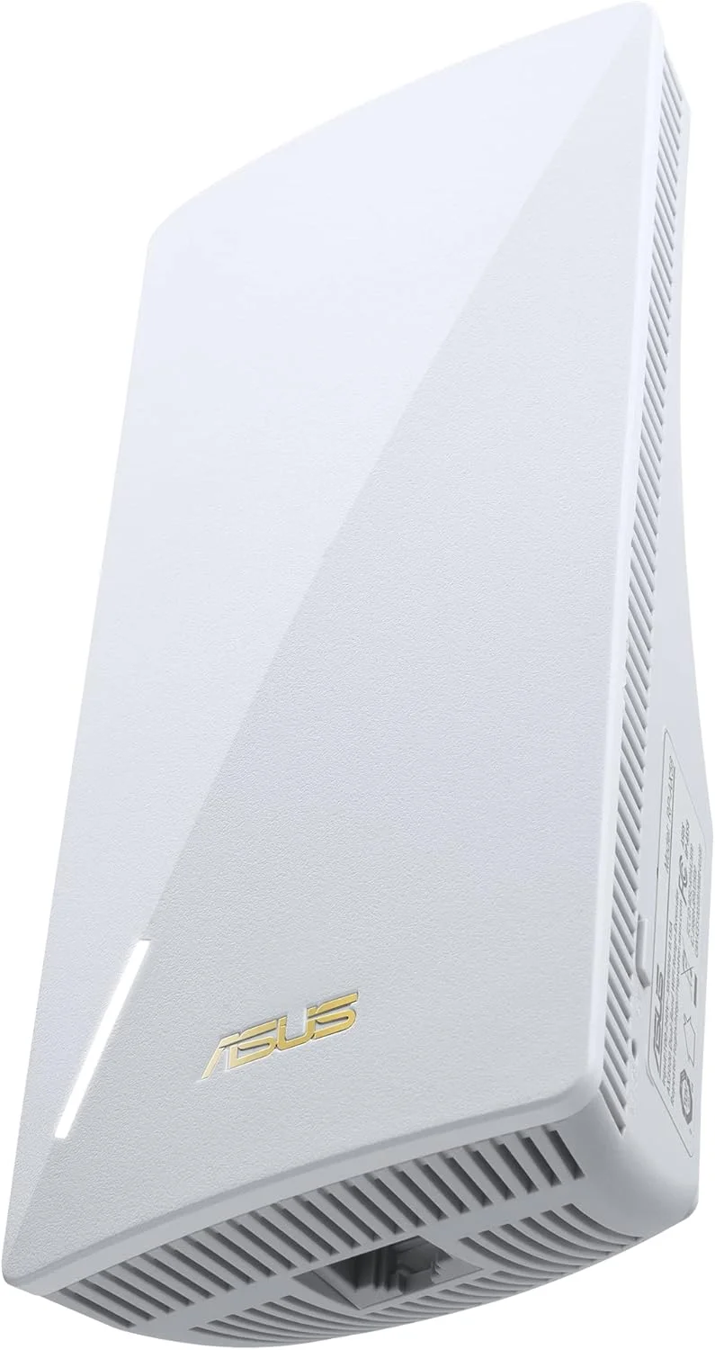 تقویت کننده برد وای فای 6 ایسوس AX3000، سازگار با AiMesh؛ دو بانده، کار با هر روتر (سفید)
