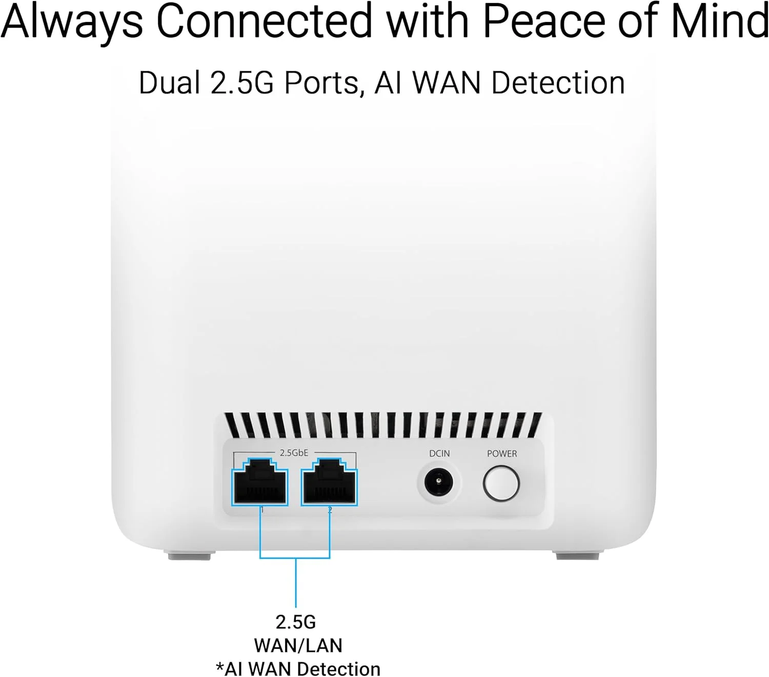 ASUS ZenWiFi BD4 (بسته 3 عددی) وای فای 7 مش دو بانده، 3600 مگابیت بر ثانیه، پوشش 6500 فوت مربع، دارای دو پورت 2.5G، امنیت و کنترل والدین، SSID های اصلی خانه هوشمند