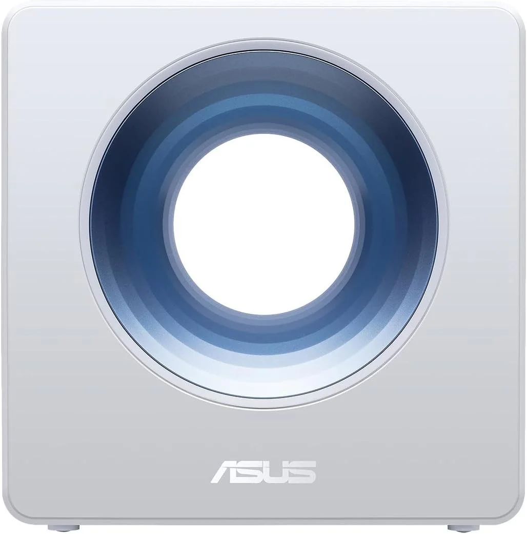 روتر بی‌سیم دو بانده ایسوس (AC2600) مناسب خانه‌های هوشمند، مجهز به فناوری Intel WiFi (تا 2600 مگابیت بر ثانیه) و امنیت اینترنتی رایگان مادام‌العمر Trend Micro، سازگار با Amazon Alexa و Echo (Blue Cave)