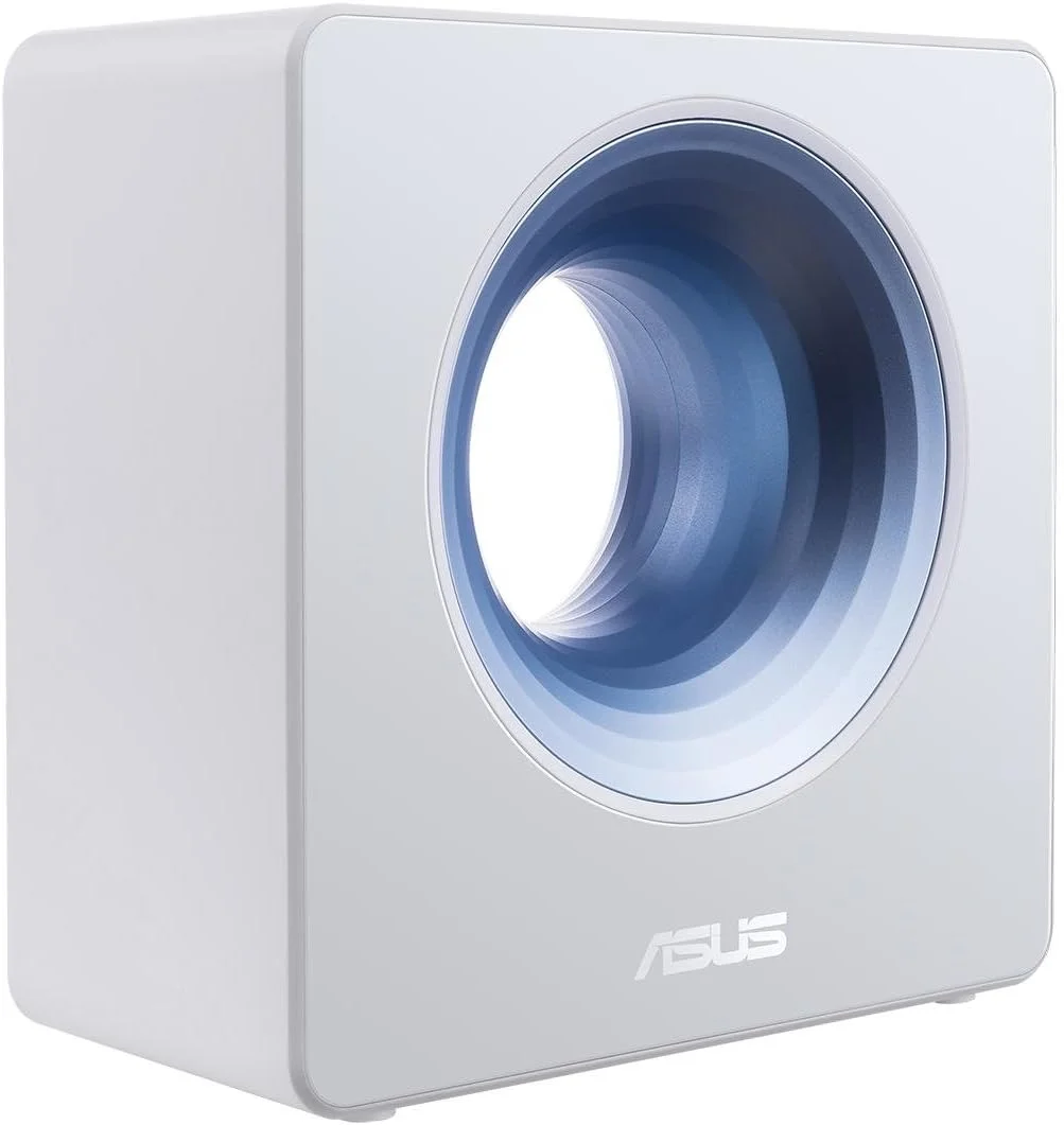 روتر بی‌سیم دو بانده ایسوس (AC2600) مناسب خانه‌های هوشمند، مجهز به فناوری Intel WiFi (تا 2600 مگابیت بر ثانیه) و امنیت اینترنتی رایگان مادام‌العمر Trend Micro، سازگار با Amazon Alexa و Echo (Blue Cave)
