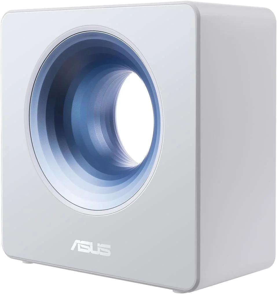 روتر بی‌سیم دو بانده ایسوس (AC2600) مناسب خانه‌های هوشمند، مجهز به فناوری Intel WiFi (تا 2600 مگابیت بر ثانیه) و امنیت اینترنتی رایگان مادام‌العمر Trend Micro، سازگار با Amazon Alexa و Echo (Blue Cave)
