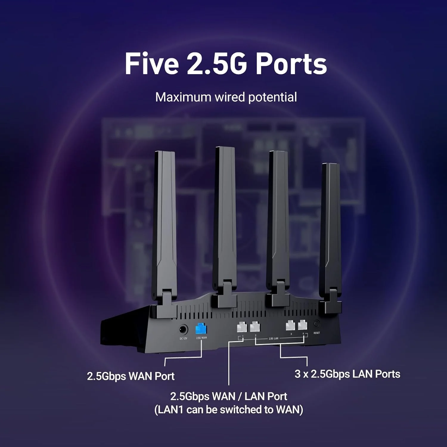 روتر سه بانده وای فای 7 GL.iNet GL-BE9300 (Flint 3)، روتر گیمینگ وای فای 6 گیگاهرتزی پرسرعت برای اینترنت بی سیم، برد بلند، 5 روتر VPN با پورت 2.5G برای مودم فیبر نوری، روترهای کامپیوتر، خانه و کسب و کار روتر سه بانده وای فای 7 GL.iNet GL-BE9300 (Flint 3)، روتر گیمینگ وای فای 6 گیگاهرتزی پرسرعت برای اینترنت بی سیم، برد بلند، 5 روتر VPN با پورت 2.5G برای مودم فیبر نوری، روترهای کامپیوتر، خانه و کسب و کار