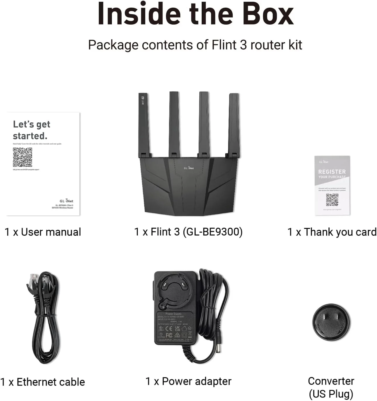 روتر سه بانده وای فای 7 GL.iNet GL-BE9300 (Flint 3)، روتر گیمینگ وای فای 6 گیگاهرتزی پرسرعت برای اینترنت بی سیم، برد بلند، 5 روتر VPN با پورت 2.5G برای مودم فیبر نوری، روترهای کامپیوتر، خانه و کسب و کار روتر سه بانده وای فای 7 GL.iNet GL-BE9300 (Flint 3)، روتر گیمینگ وای فای 6 گیگاهرتزی پرسرعت برای اینترنت بی سیم، برد بلند، 5 روتر VPN با پورت 2.5G برای مودم فیبر نوری، روترهای کامپیوتر، خانه و کسب و کار