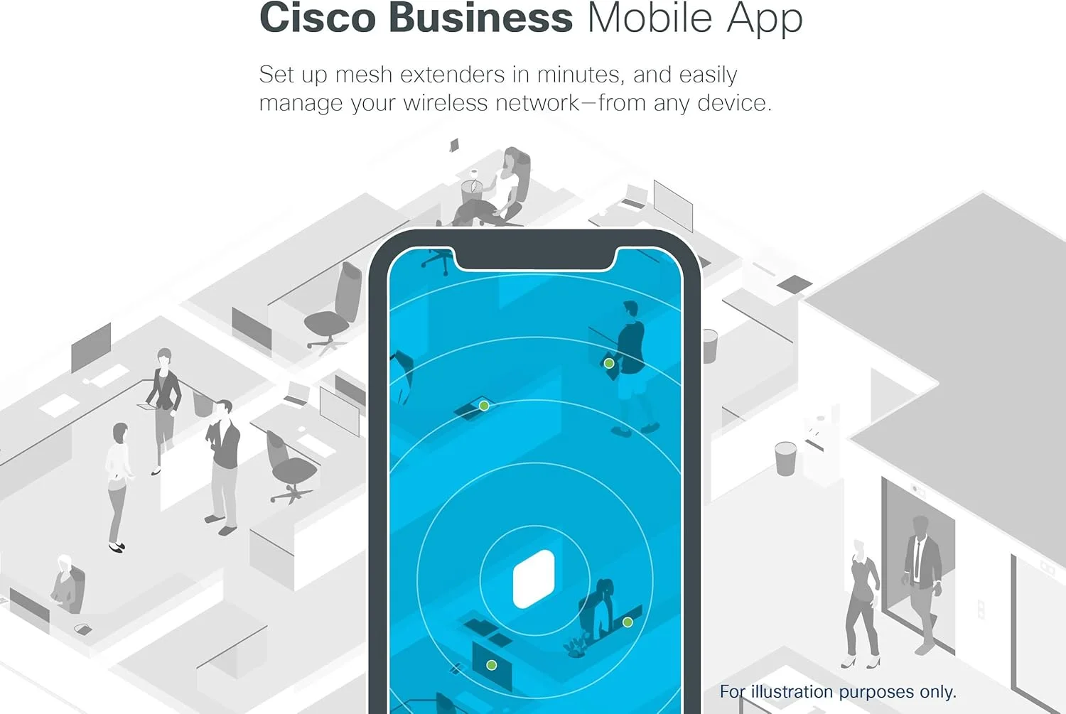 اکسس پوینت وای فای Cisco Business 140AC | 802.11ac | 2x2 | پورت 1GbE | نصب سقفی | بسته 5 عددی | محافظت مادام العمر محدود (5-CBW140AC-B)