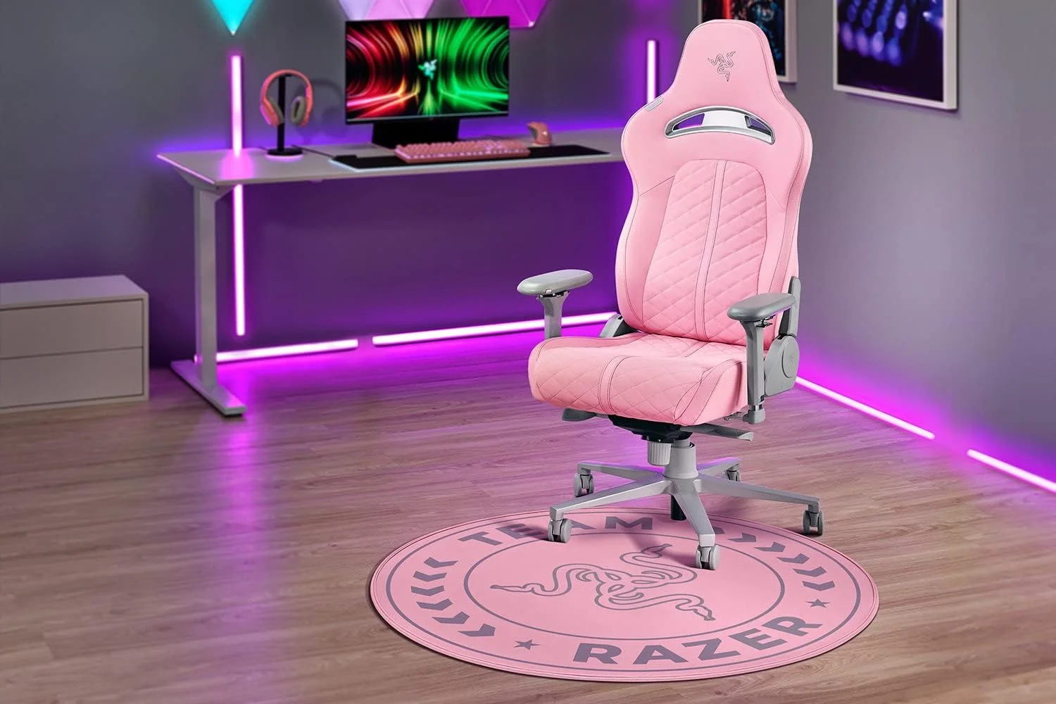 فرش اتاق تیم Razer، لوازم جانبی صندلی اتاق و بازی برای ورزش های الکترونیکی - کوارتز