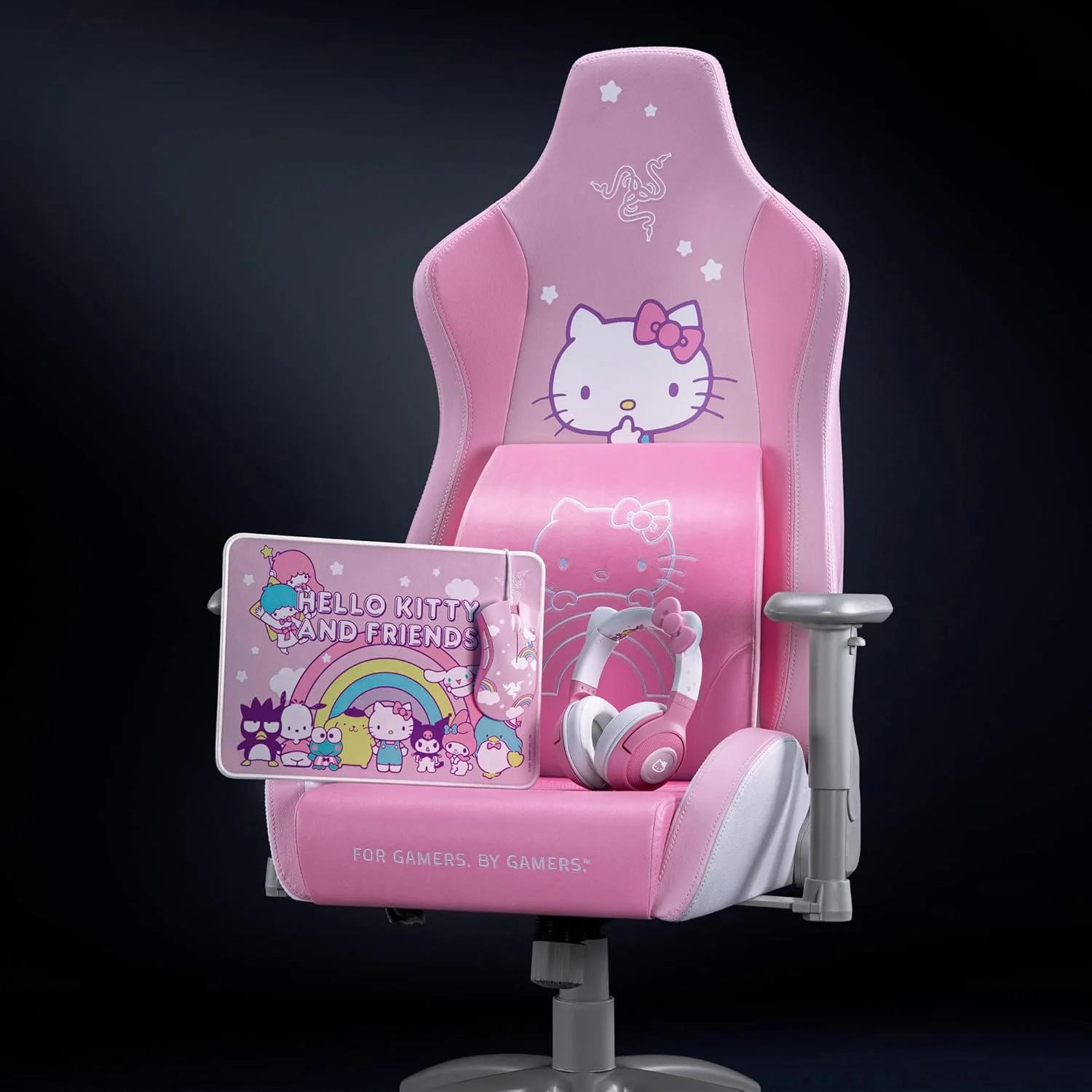 بالشتک کمری Razer Hello Kitty & Friends Edition: پشتیبانی کمری برای صندلی های گیمینگ - انحنای کمری کاملاً مجسمه سازی شده - لایه فوم حافظه دار - پوشیده شده از مخمل نرم بالشتک کمری Razer Hello Kitty & Friends Edition: پشتیبانی کمری برای صندلی های گیمینگ - انحنای کمری کاملاً مجسمه سازی شده - لایه فوم حافظه دار - پوشیده شده از مخمل نرم
