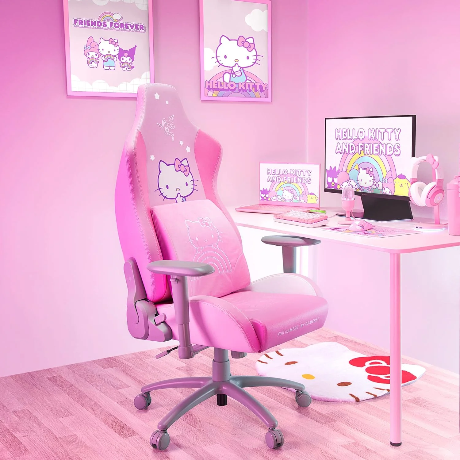 بالشتک کمری Razer Hello Kitty & Friends Edition: پشتیبانی کمری برای صندلی های گیمینگ - انحنای کمری کاملاً مجسمه سازی شده - لایه فوم حافظه دار - پوشیده شده از مخمل نرم بالشتک کمری Razer Hello Kitty & Friends Edition: پشتیبانی کمری برای صندلی های گیمینگ - انحنای کمری کاملاً مجسمه سازی شده - لایه فوم حافظه دار - پوشیده شده از مخمل نرم