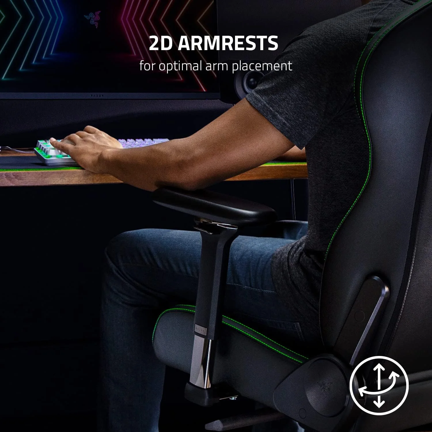 صندلی گیمینگ Razer Enki X Essential: راحتی تمام روز - قوس کمری داخلی - تراکم بالشتک بهینه - چرم مصنوعی سازگار با محیط زیست با بافت دوگانه - قابلیت تنظیم زاویه 152 درجه - مشکی صندلی گیمینگ Razer Enki X Essential: راحتی تمام روز - قوس کمری داخلی - تراکم بالشتک بهینه - چرم مصنوعی سازگار با محیط زیست با بافت دوگانه - قابلیت تنظیم زاویه 152 درجه - مشکی