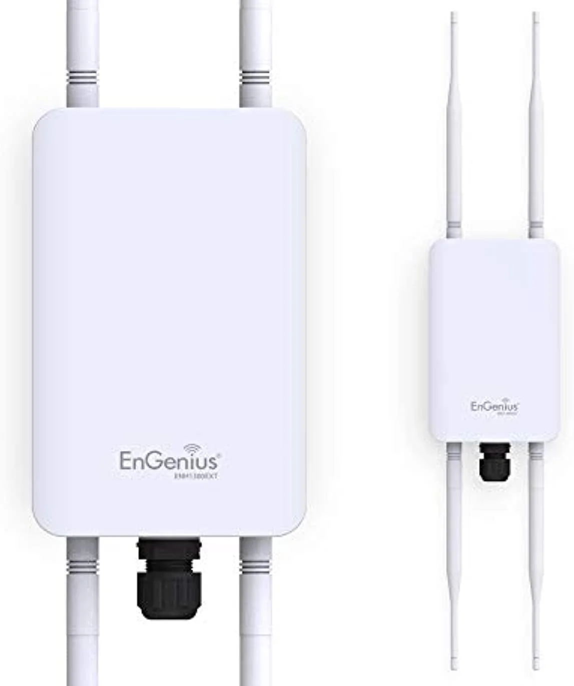 اکسس پوینت/تقویت کننده برد/پل فضای باز دوربرد دو بانده EnGenius Technologies ENH1350EXT Wi-Fi 5 AC1300 2x2 دارای استاندارد IP67، MU-MIMO و رومینگ سریع (شامل کیت نصب و انژکتور PoE)